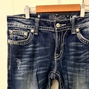 Miss Me Capri Jeans with Rhinestones